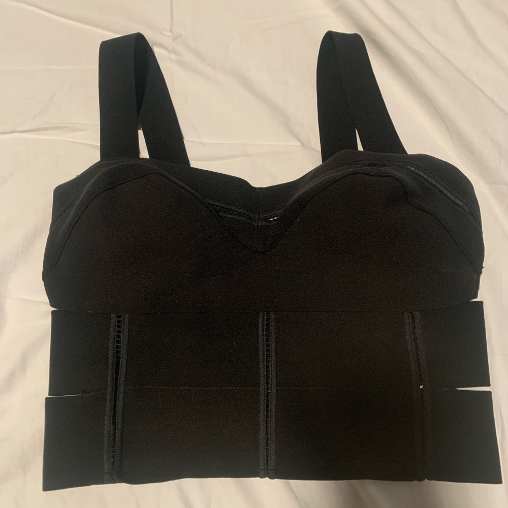 Black Women's Bralette Crop Top